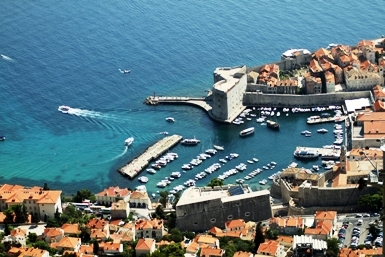 Featured is an aerial photo of the walled seaport city of Dubrovnik, Croatia by an unidentified photographer from Turkey.